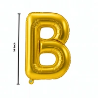 Little Decor 14 Inch Golden Letter “B” Foil Balloon