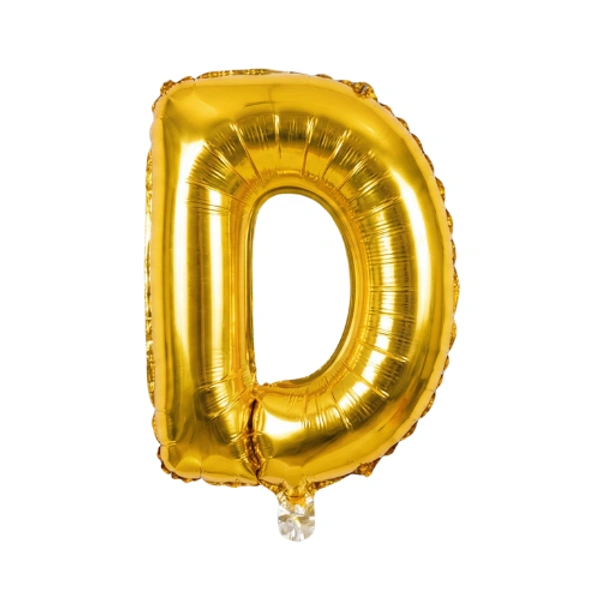 Little Decor 14 Inch Golden Letter “D” Foil Balloon