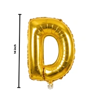 Little Decor 14 Inch Golden Letter “D” Foil Balloon