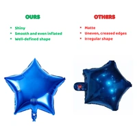 Littke Decor Blue Star Foil Balloon – 14 Inch