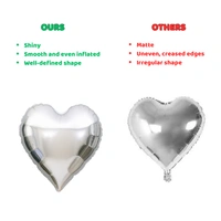 Littke Decor Silver Heart Foil Balloon