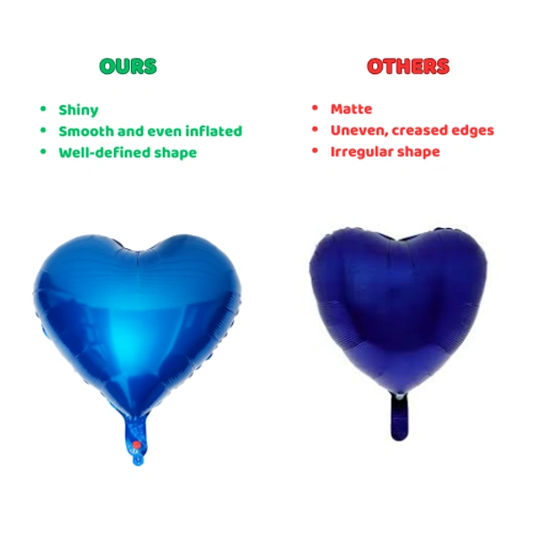 Littke Decor Blue Heart Foil Balloon