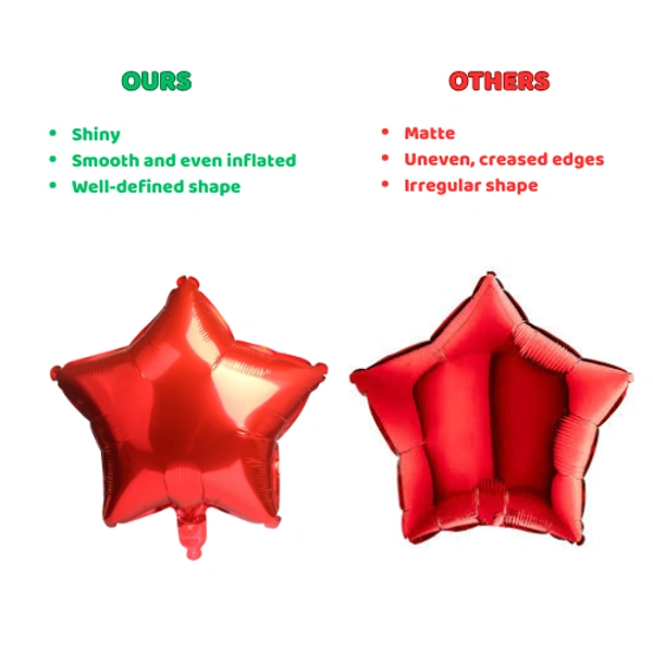 Littke Decor Red Star Foil Balloon – 14 Inch