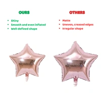 Littke Decor Rose Gold Star Foil Balloon – 14 Inch