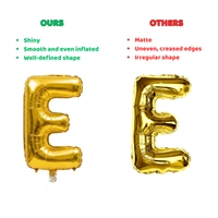 Little Decor 14 Inch Golden Letter “E” Foil Balloon