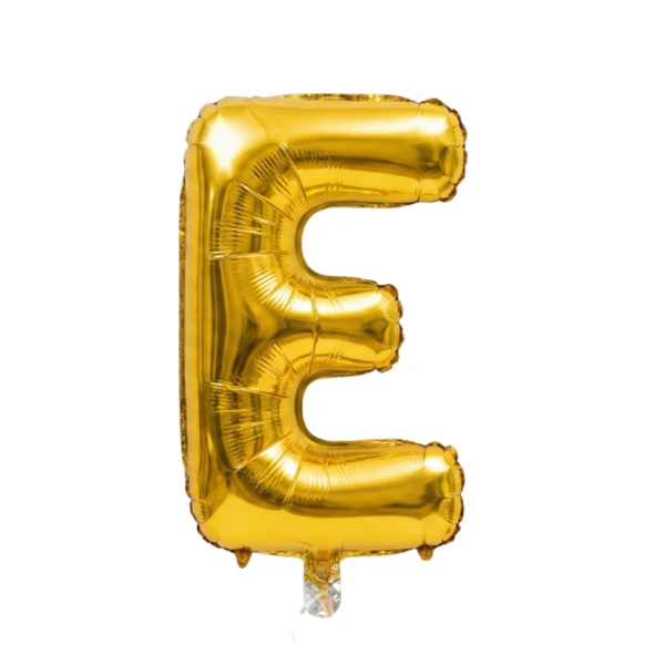 Little Decor 14 Inch Golden Letter “E” Foil Balloon