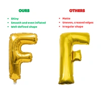 Little Decor 14 Inch Golden Letter “F” Foil Balloon