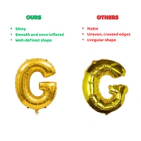 Little Decor 14 Inch Golden Letter “G” Foil Balloon