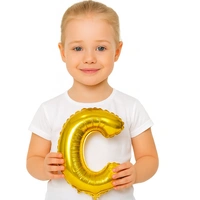 Little Decor 14 Inch Golden Letter “C” Foil Balloon