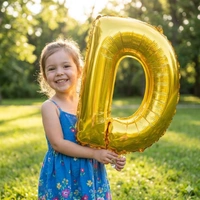 Little Decor 14 Inch Golden Letter “D” Foil Balloon