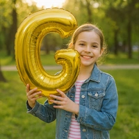 Little Decor 14 Inch Golden Letter “G” Foil Balloon