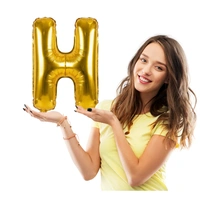 Little Decor 14 Inch Golden Letter “H” Foil Balloon
