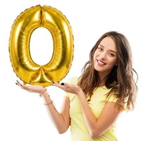 Little Decor 14 Inch Golden Letter “O” Foil Balloon