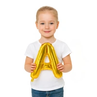 Little Decor 14 Inch Golden Letter “A” Foil Balloon