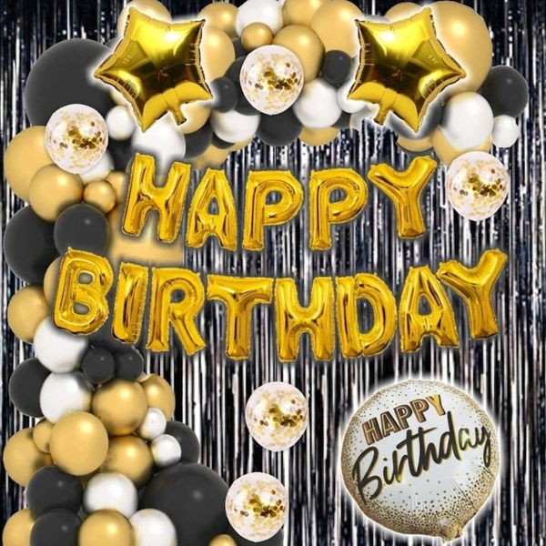 Little Decor 💗✨ Happy Birthday Pink Decoration Kit – Premium 117 PCS (Pink, White & Gold Theme)