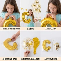 Little Decor 14 Inch Golden Letter “C” Foil Balloon