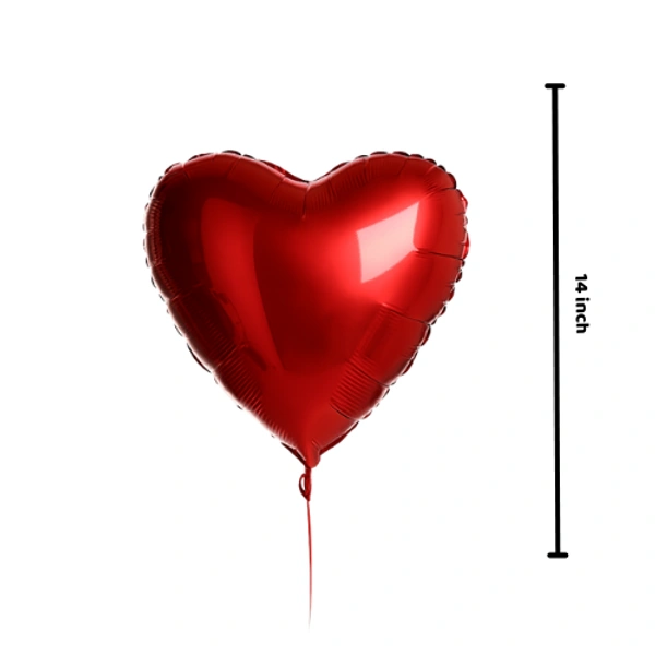 Littke Decor Red Heart Foil Balloon
