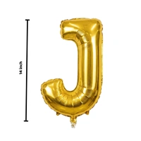 Little Decor 14 Inch Golden Letter “J” Foil Balloon