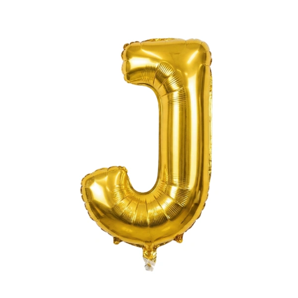 Little Decor 14 Inch Golden Letter “J” Foil Balloon