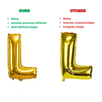Little Decor 14 Inch Golden Letter “L” Foil Balloon