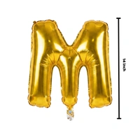 Little Decor 14 Inch Golden Letter “M” Foil Balloon