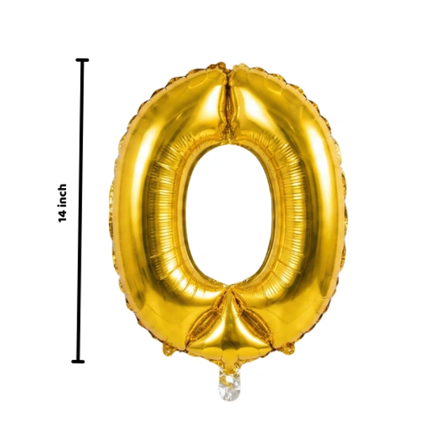 Little Decor 14 Inch Golden Letter “Q” Foil Balloon