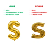 Little Decor 14 Inch Golden Letter “S” Foil Balloon