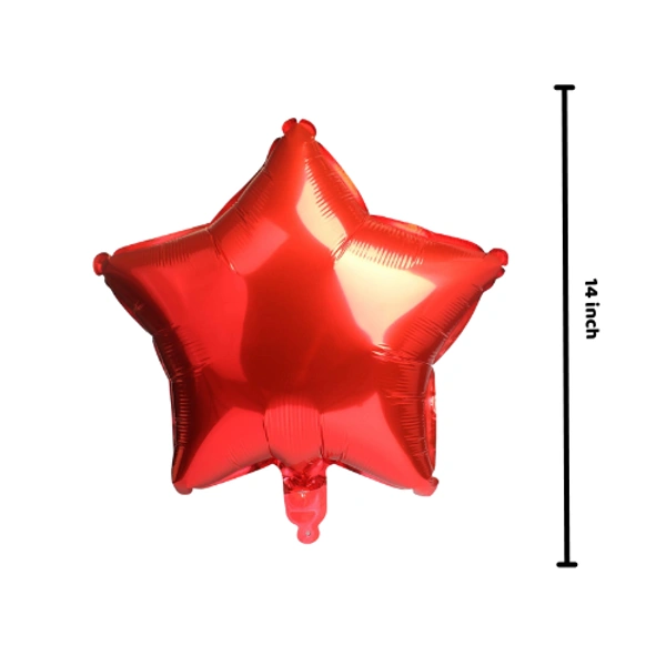 Littke Decor Red Star Foil Balloon – 14 Inch