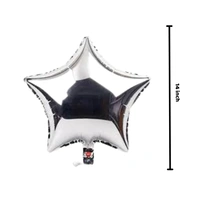 Littke Decor Silver Star Foil Balloon – 14 Inch