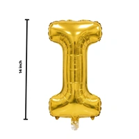 Little Decor 14 Inch Golden Letter “I” Foil Balloon