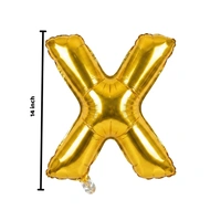 Little Decor 14 Inch Golden Letter “X” Foil Balloon