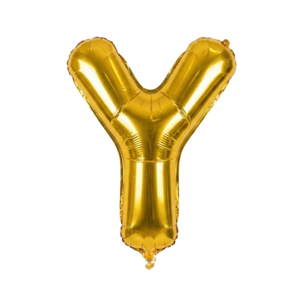 Little Decor 14 Inch Golden Letter “Y” Foil Balloon