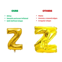 Little Decor 14 Inch Golden Letter “Z” Foil Balloon