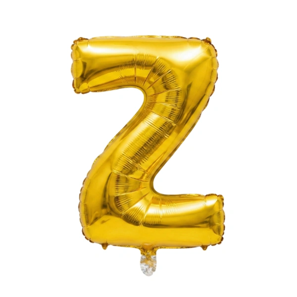 Little Decor 14 Inch Golden Letter “Z” Foil Balloon