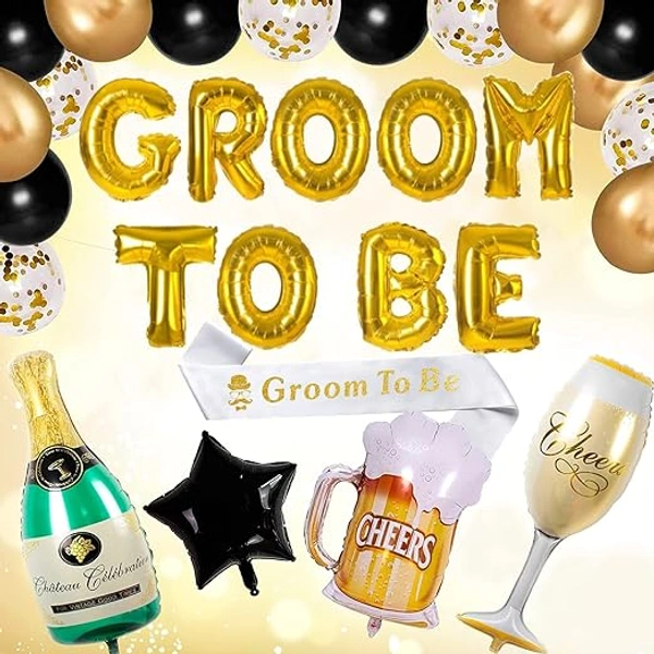 Little Decor Groom To Be Decoration Kit – Premium Bachelor Party Decorations