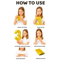 Little Decor 32-Inch Rose Gold Number 3 Foil Balloon - Turkish Rose