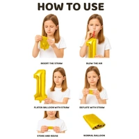 Little Decor 32-Inch Gold Number 1 Foil Balloon - Gold