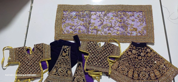 Radha Krishna Dress - Size, violet