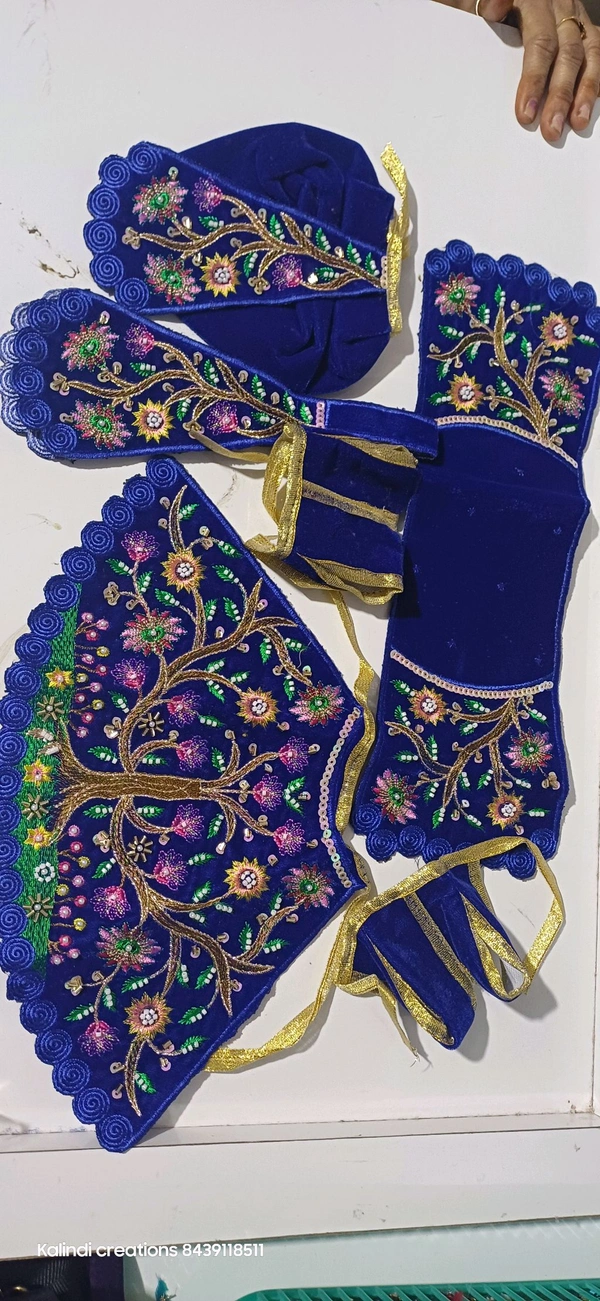 Radha Krishna Dress  - 5 Inch, Red