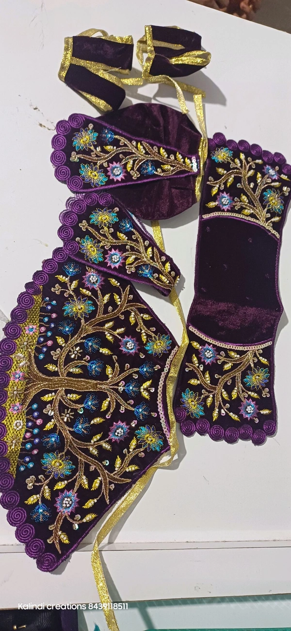 Radha Krishna Dress  - 5 Inch, Red