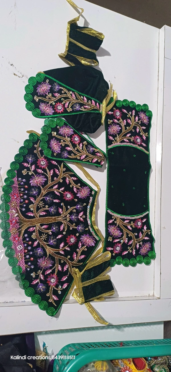 Radha Krishna Dress  - 5 Inch, Red