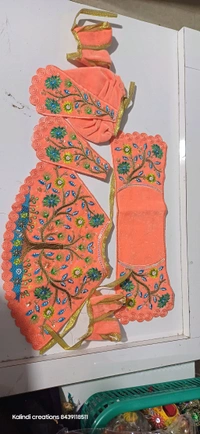 Radha Krishna Dress  - 5 Inch, Red