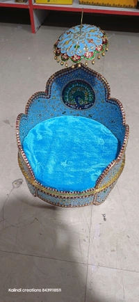 Singhasan  - 6 Inch, sky blue
