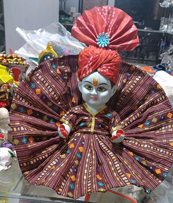 Laddu Gopal Dress  - mustard, Size