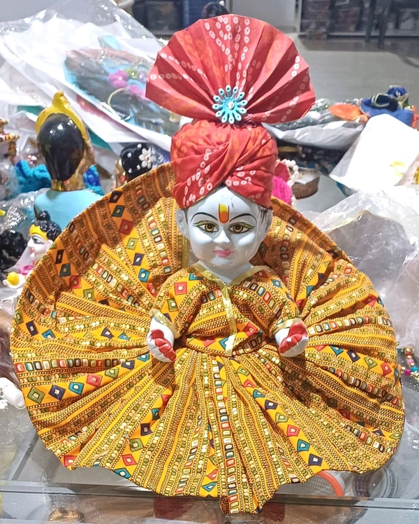 Laddu Gopal Dress  - mustard, 12num