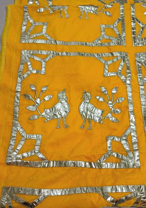 Pichhwai Velvet  And Peacock Print   - White, 1mtr