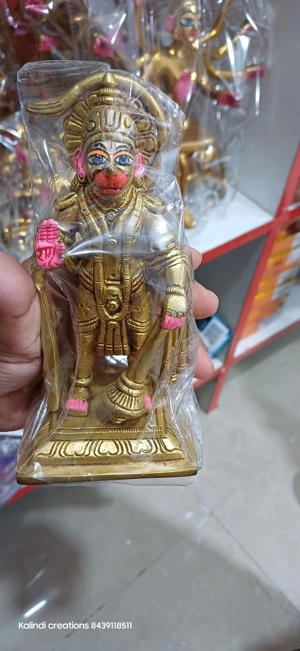 Standing Hanuman Brass - 6inch, 700gram