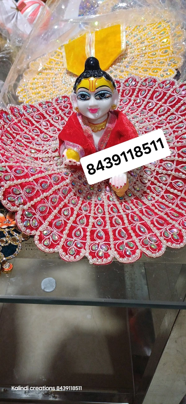 Laddu Gopal Dress  - Pigment Indigo, 6 ( 12 Inches)