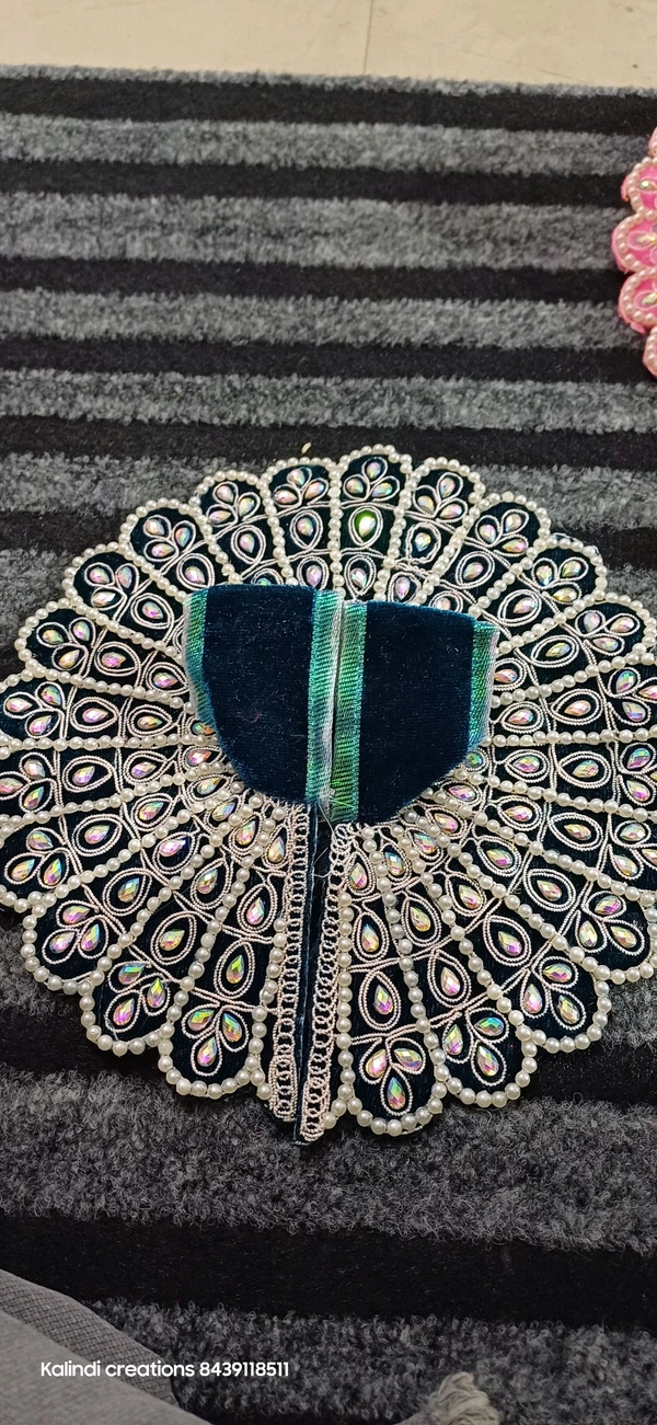 Laddu Gopal Dress  - Pigment Indigo, 4no( 8inch)