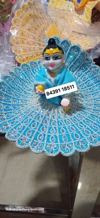 Laddu Gopal Dress  - Pigment Indigo, 2no (6inch)